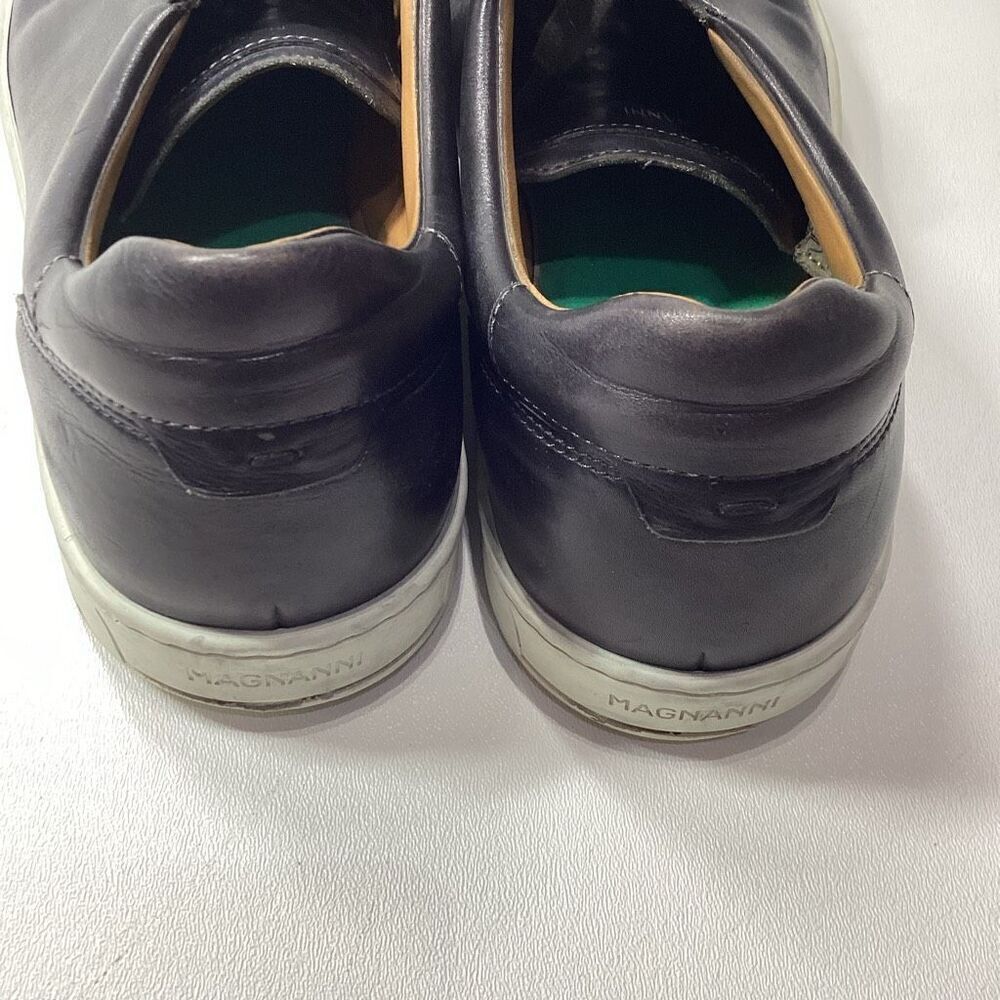 Magnanni Costa Black Leather Low Top Sneakers Men’s Size 11 - Picture 6 of 12